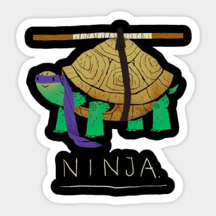 ninja - purple Sticker